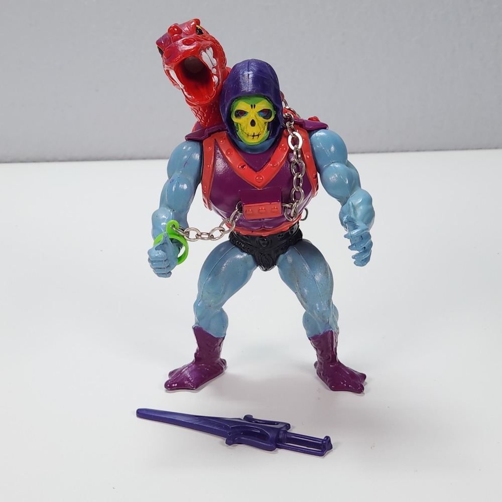 Mattel Dragon Blaster Skeletor MOTU 5.5in Blue Good Vintage 1983 Figure